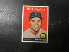 1958   TOPPS #389  BILL TAYLOR    TIGERS      EXMT