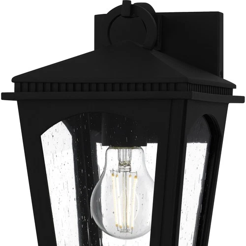 Quoizel HUK8406 Huck 11" Tall Outdoor Wall Sconce - Black - Picture 4 of 7