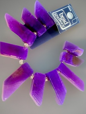 Agate Dagger Beads Bead Landing 10 Pc