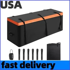 15/21 Cu.ft Cargo Box, Heavy-Duty & Waterproof, Hitch-Mounted Rack,Storage bin