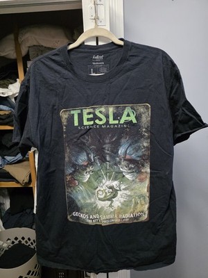 Fallout 4 Tesla Science Magazine Lootwear Exclusive T-Shirt Size L - New