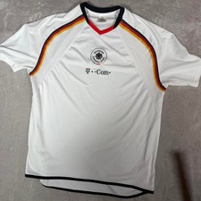 Vintage Germany T-Com Soccer Jersey White DFB National Team Men Large 2000s
