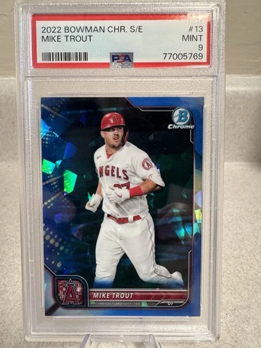 2022 Bowman Chrome Sapphire Edition - Mike Trout #13 PSA 9