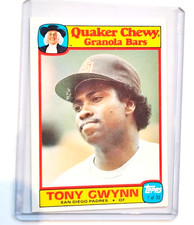 1986 Topps Quaker Chewy Granola Bars Tony Gwynn #7