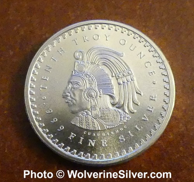 #ad 1 10 Oz Silver Round Aztec Mint Authentic See Receipt Multi Discount $15.34
