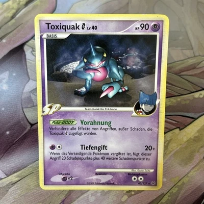 Pokémon Karte Toxiquak Lv.40 40/127 Non Holo | Platinum | DE - Bild 1 von 2