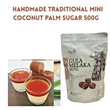 100% Original Handmade Traditional Mini Coconut Palm Sugar 500g - 1 Pack