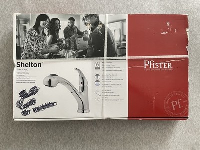 Pfister Shelton 1-Handle Pull-Out Kitchen Faucet Polished Chrome F-WKP-701C