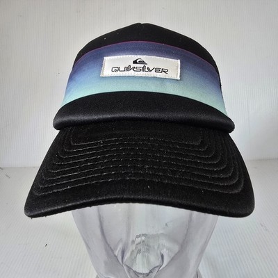 Quiksilver Trucker Hat  Black Adjustable Strap One Size Fits Most