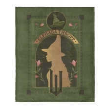 Wicked Elphaba Thropp Disneyland Christmas Holiday Fleece Blanket