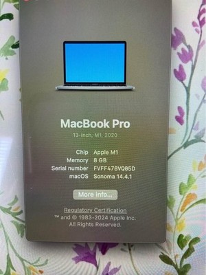 macbook pro 13 inch m1 2020 8gb Used Good