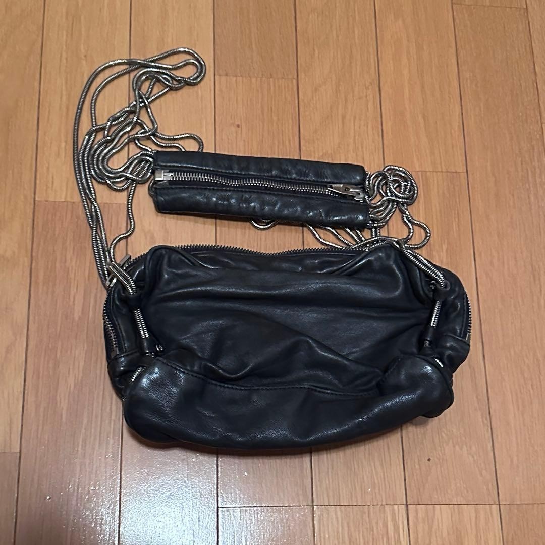 Alexander Wang Brenda Chain Shoulder Bag Black Leather Archive 00s
