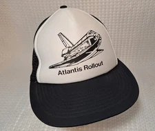 Vintage 1985 NASA Space Shuttle ATLANTIS Launch Rollout Cap Hat One Size 80s