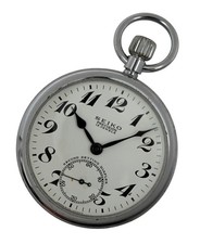 Vintage Seiko Precision Pocket Watch Stainless Steel Grade 9119A Ref: 91-0020 