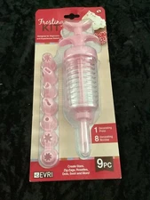 " NIP " Evri 9 Piece Frosting Kit  GREAT ITEM FOR CAKE & CUPCAKE DECORATING BPA
