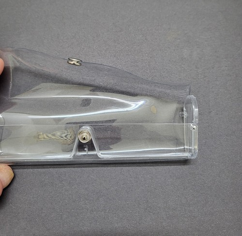 New in Package~All Clear Soft Vinyl w/Snap Closure Eye Glass Case~FREE SHIPPING! - Picture 2 of 2