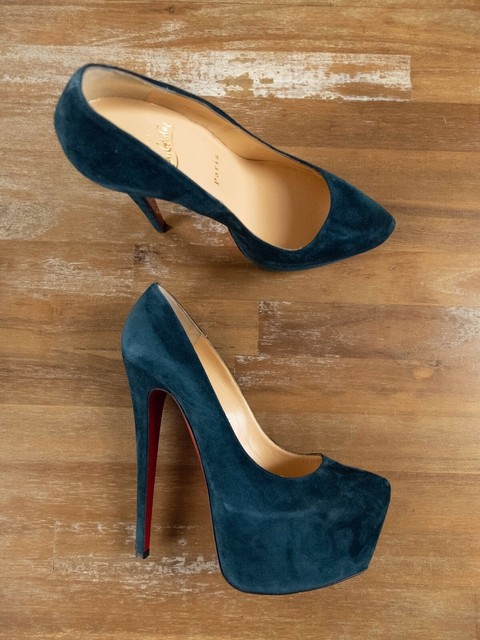 louboutin chunky heel