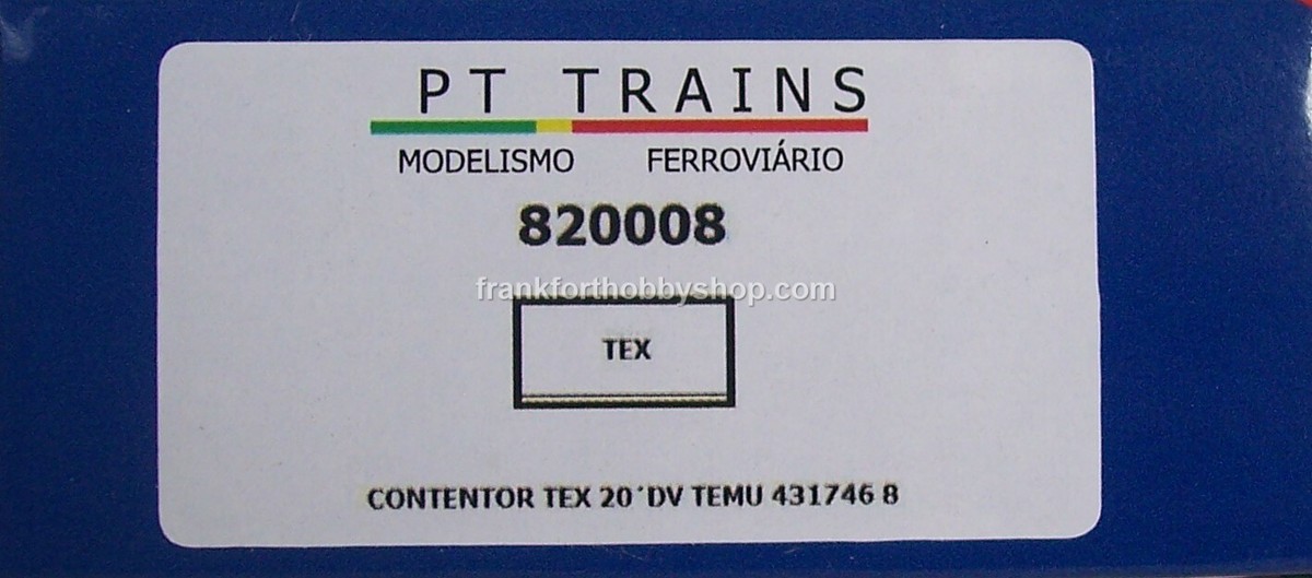 てむ PT TRAINS #820008 HO 20 ' CONTAINER TEX #TEMU 431746 8 | eBay