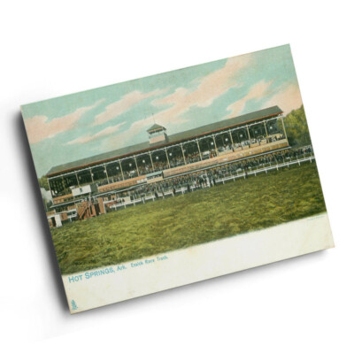 A3 PRINT Vintage Arkansas USA Hot Essick Race Track