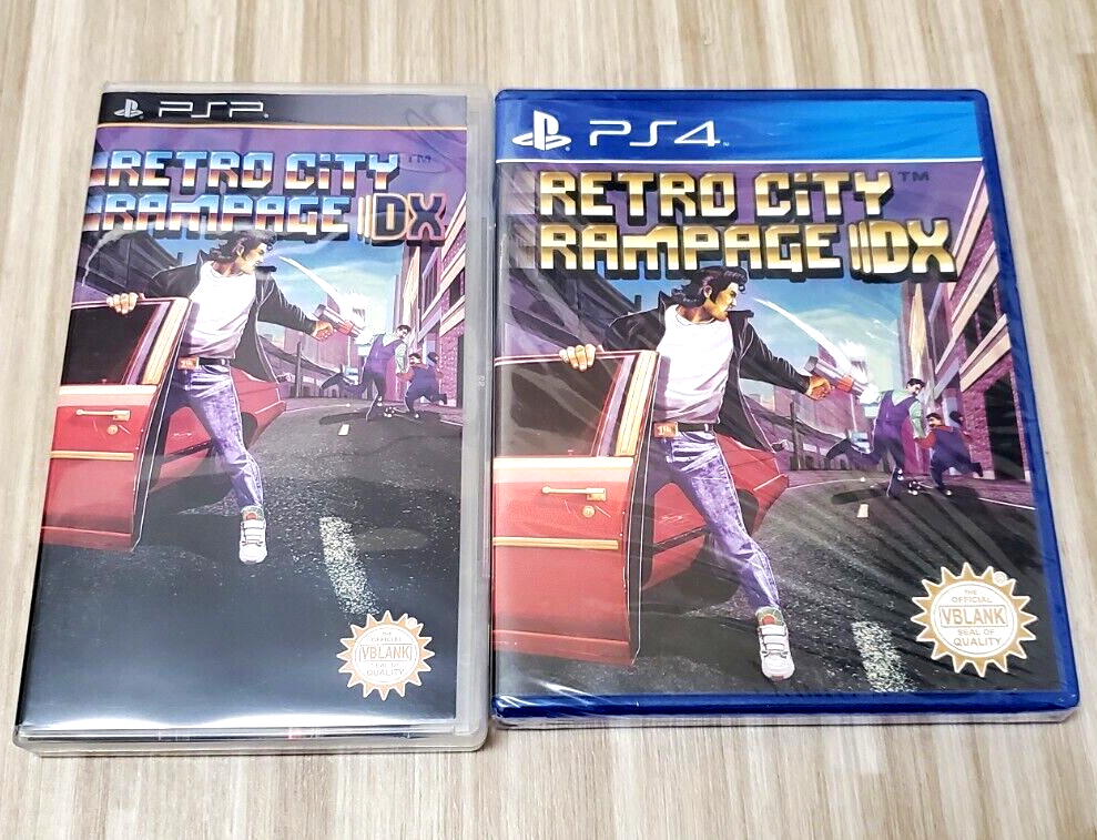 Retro City Rampage DX VBlank PlayStation PS4 #570/3000 NEW PSP