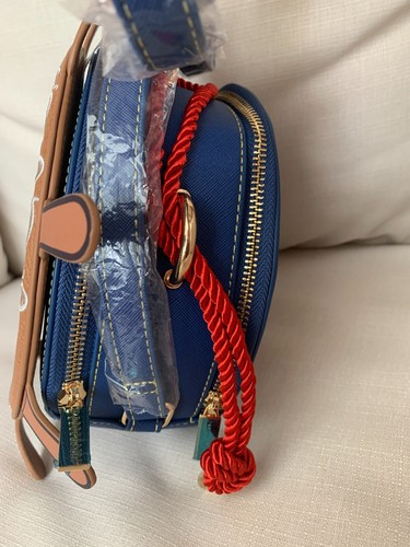 Danielle Nicole Disney The Little Mermaid Prince Eric Nautical Wheel Crossbody - Picture 5 of 9