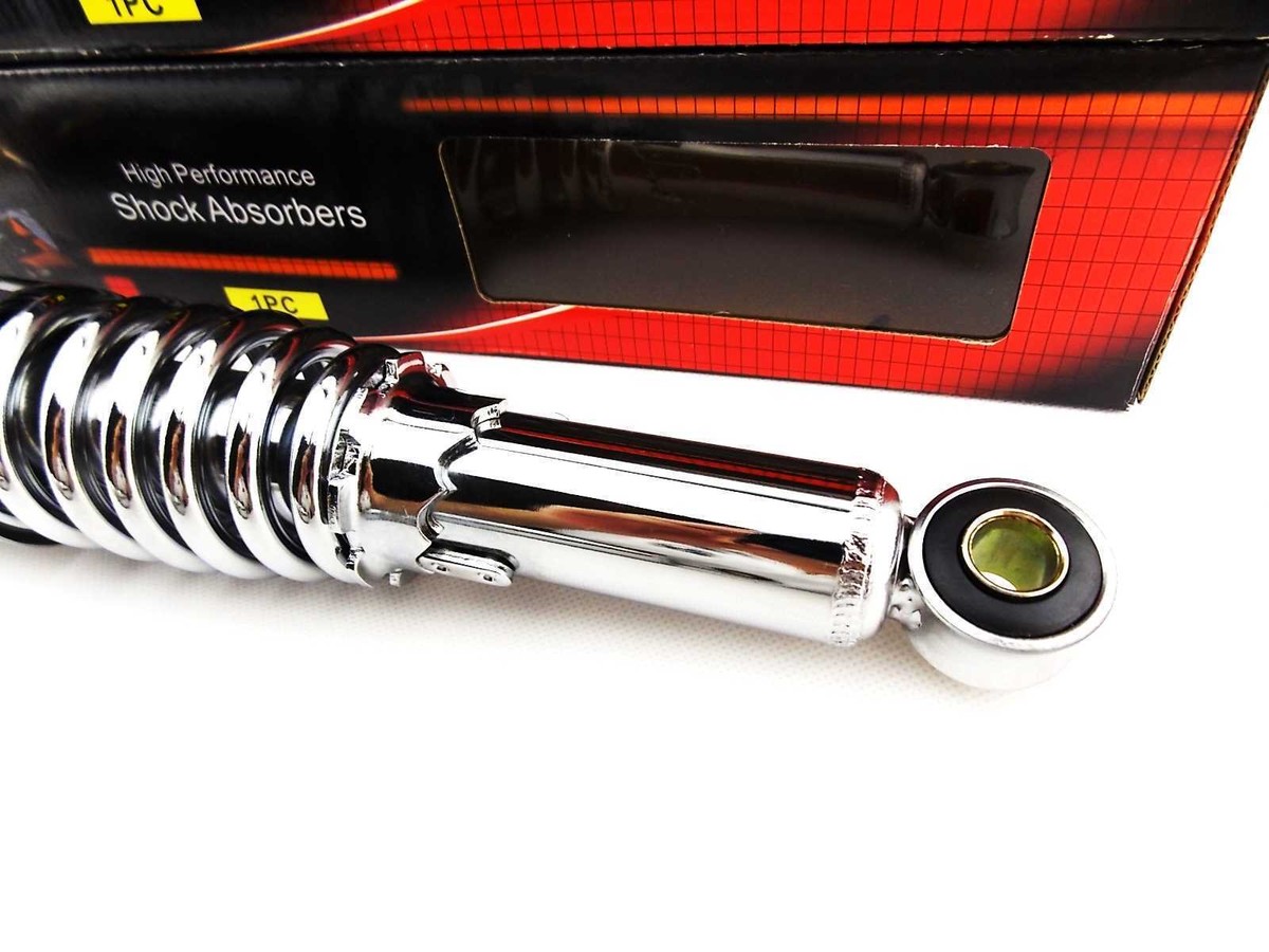 KAWASAKI KZ400 325mm JBS CHROME REAR SHOCK ABSORBERS EYE TO