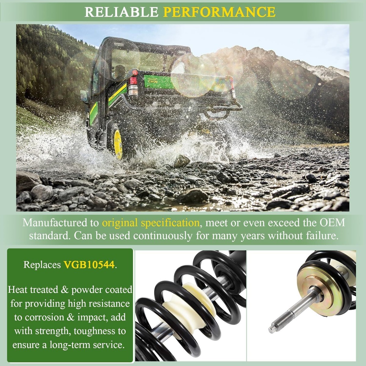 パーツ VG Amazon.com: VGB10544 Shock Absorber Front Suspension Kit Fit