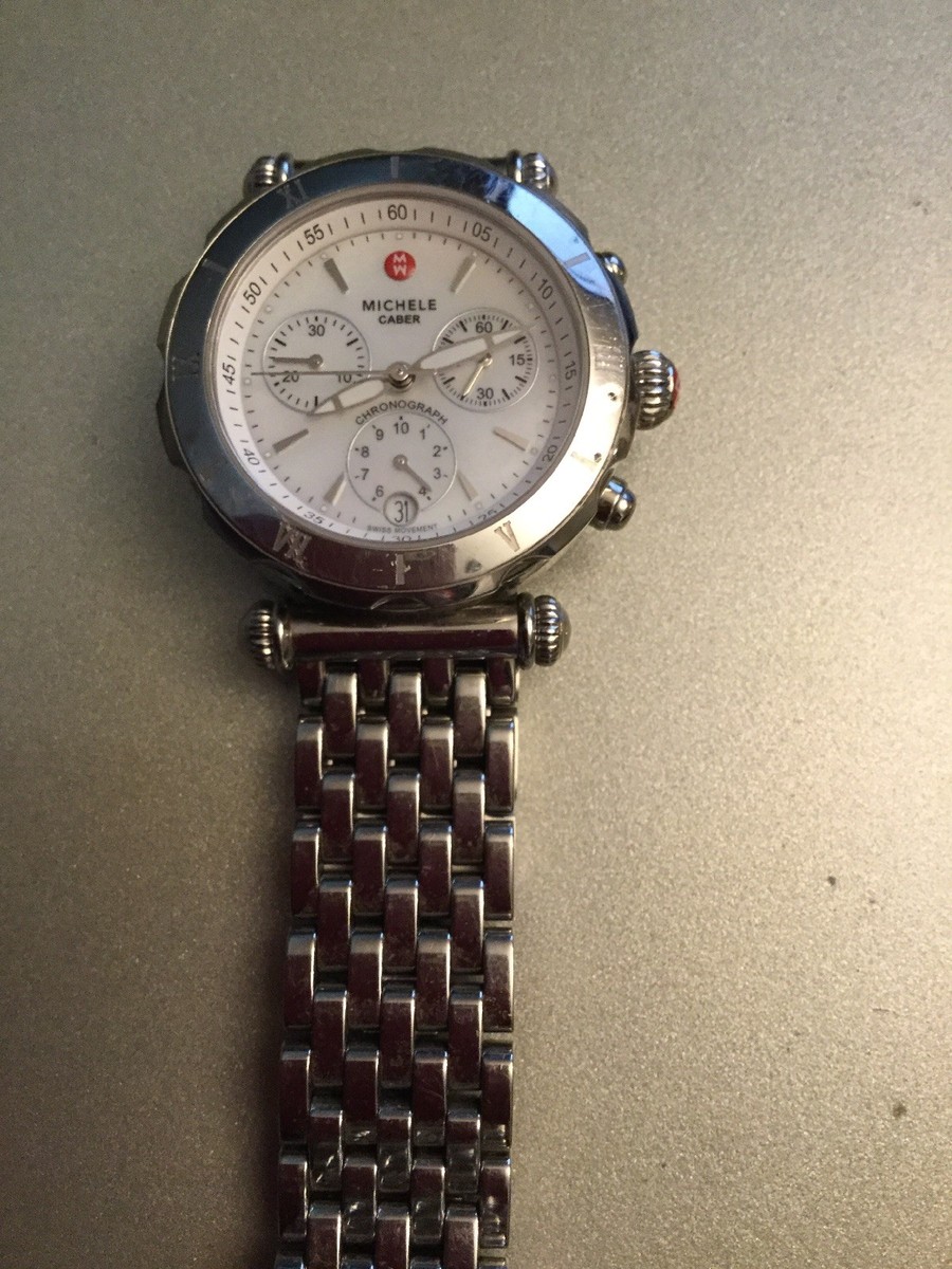 Michele NON- Diamond Caber Watch Stainless Steel | eBay display picture 1