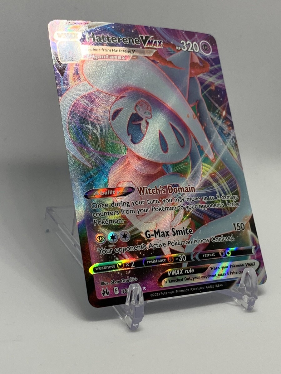 Pokmon TCG Hatterene VMAX Crown Zenith 066/159 Holo Ultra Rare