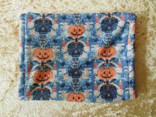 HALLOWEEN PUMPKIN/SKULL/BAT PRINTED SOFT COTTON KNIT FACE MASK FROM PAWS PALS