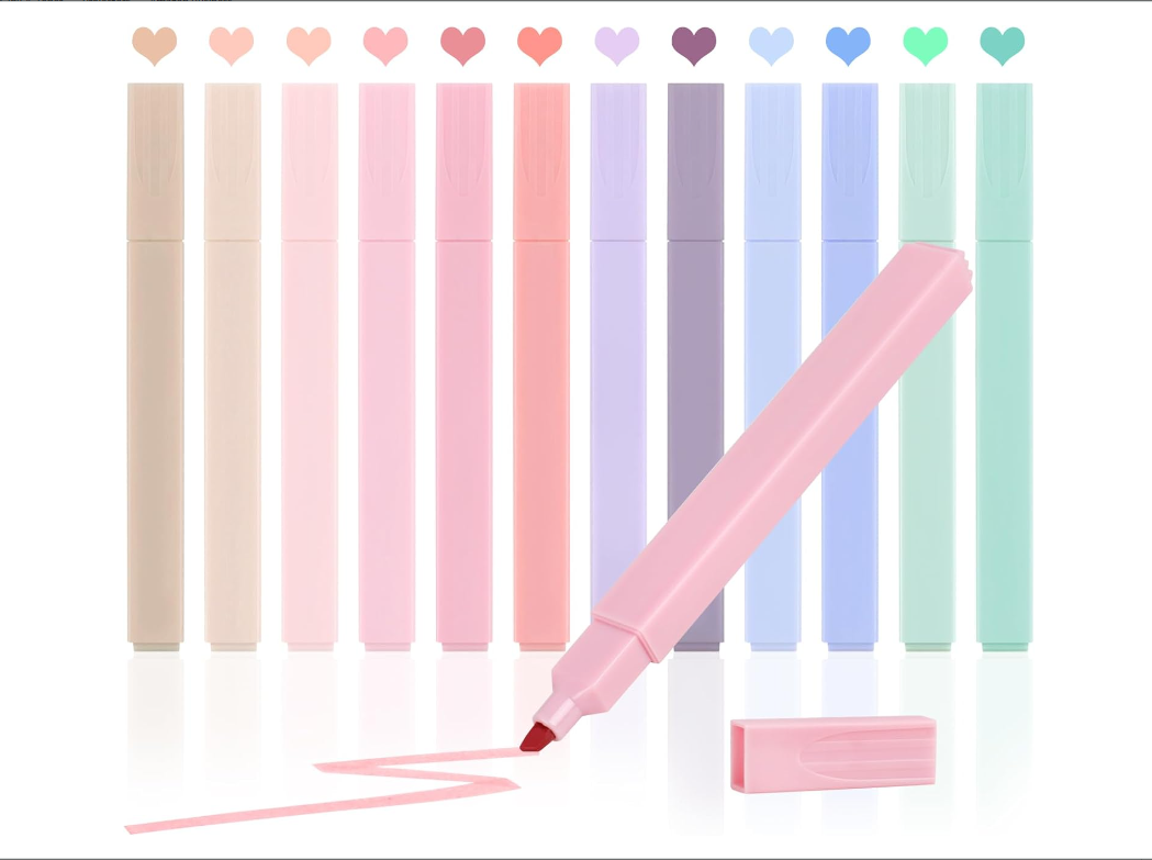 12Pcs Bible Highlighters, Bible Highlighters No Bleed, Pastel Highlighter Set, C-image