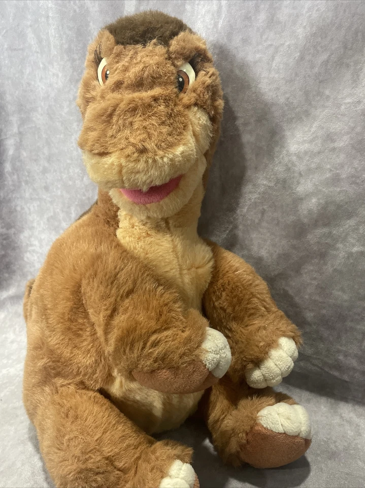 Peluche Land Before Time Vintage Littlefoot Dinosaurio 16" 1988 Gund Tag Foto 2 de 4