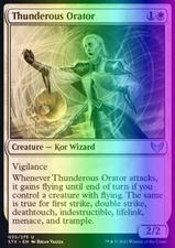 MTG Thunderous Orator (35/423) Strixhaven School of Mages LP FOIL
