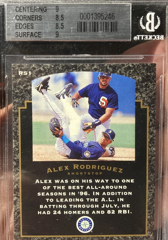 Alex Rodriguez Rock Soild #RS1 🔥🔥   BGS  8.5.  Die Cut - Image 3 of 3