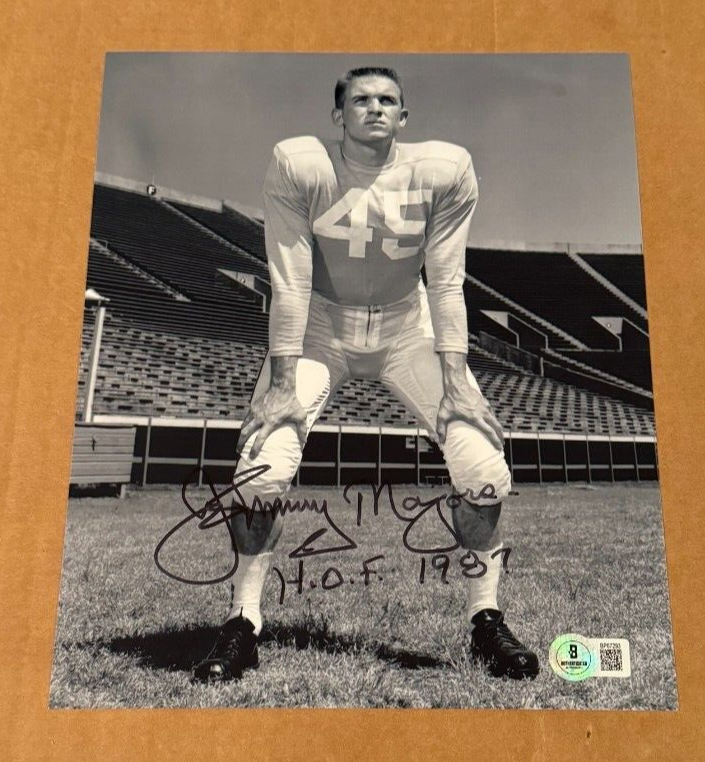 JOHNNY MAJORS Autographed Signed Tennessee Volunteers 8X10 PHOTOBECKETT CERTIFIED 