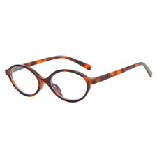 Men Women Oval Small Frame Reading Glasses Anti Blue Light Magnifying Glasses