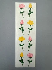 Mrs. Grossman's Stickers | FLOWERS ROSE PINK | Retired ‘95 Creative Memories