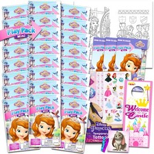 Disney Sofia the First Birthday Party Favors Set - Bundle with 24 Sofia Play ...