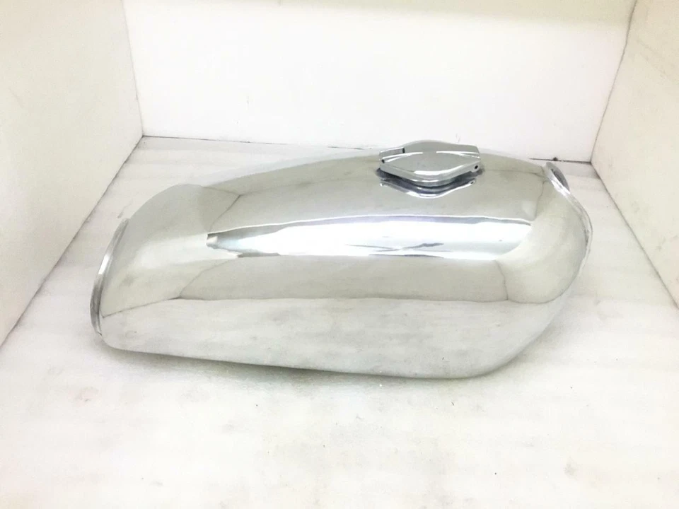 Подходит для Yamaha RD350 RD 350 полированный алюминиевый бак 1973-1975 - Изображение 2 из 4