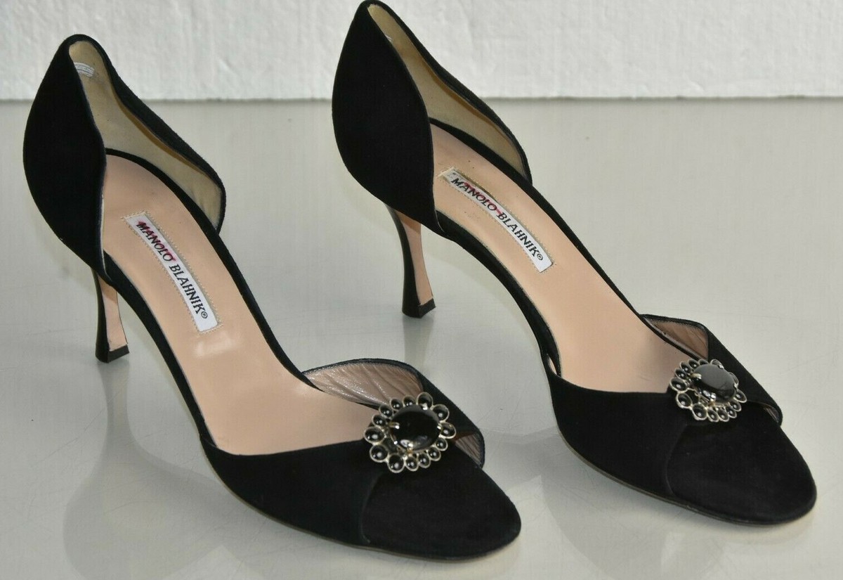 MANOLO BLAHNIK SEDARABY 36 ピンクゴールドパンプス Manolo Blahnik