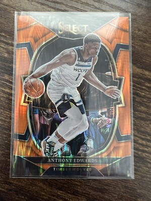 2022-23 Panini Select Basketball ANTHONY EDWARDS Orange Flash