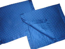 MACY'S CHARTER CLUB BLUE Quilted DIAMOND Damask 2 KING PILLOW SHAMS 20X36