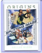 2023 Origins WNBA ARIKE OGUNBOWALE DIAMOND DESHIELDS Splitting Image #5 WINGS