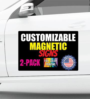 Custom Car Magnet With Your Logo - Magnetic Car Signs With Your Design
