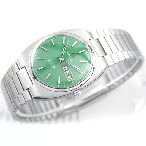 Vintage omega seamaster green dial sale
