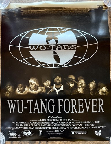 Wu-Tang Clan - Forever - 1997 BMG Two-sided Promo Poster - 22 x 17