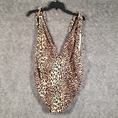 Asos Maternity Sz 12 One Piece Swimsuit Multi Leopard Swimwear