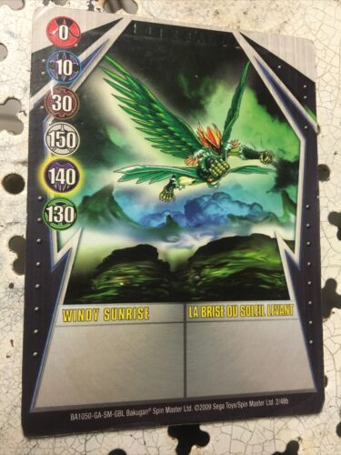 Bakugan Gundalian Invaders Windy Sunrise - Metal/Magnetic Silver Gate Card 2/48b - Photo 1/5