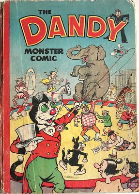 THE DANDY MONSTER COMIC ANNUAL 1950/1951 1. Hardcover D C Thompson John Leng