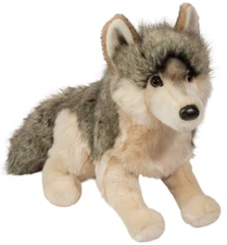 Smoke 16" DLux Wolf Douglas Cuddle Toy Plush Stuffed Animal Gray Timber husky